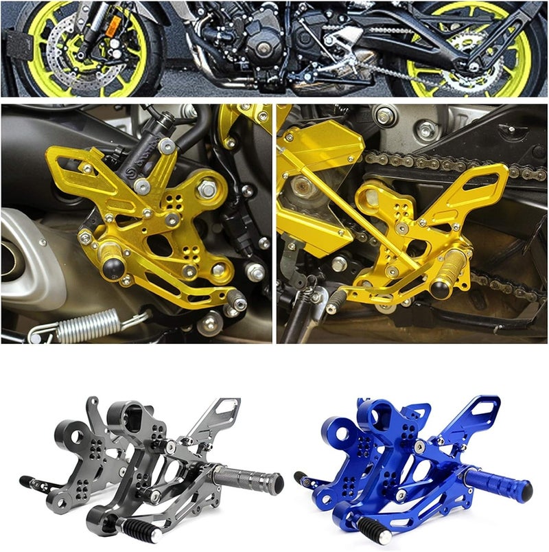 DEMULAX MT 09 CNC Aluminum Adjustable Rear Sets - Image 5