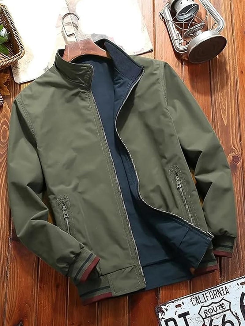 Lymio Jackets || Jacket for men || Lightweight Outwear Jacket (J-06-Green-M) - Image 2