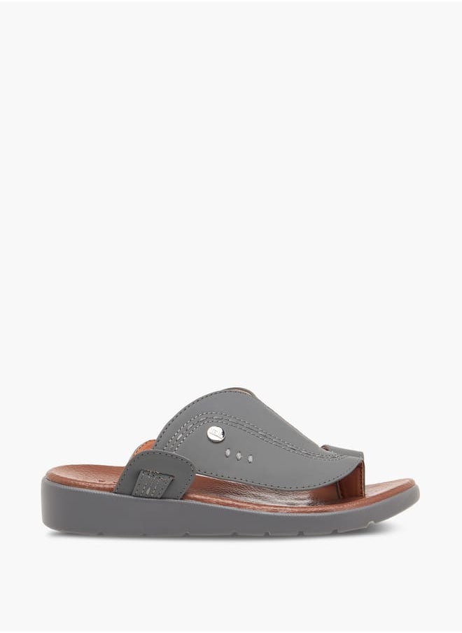 LBL by Shoexpress Boys Textured Slip-On Arabic Sandals  - Image 1