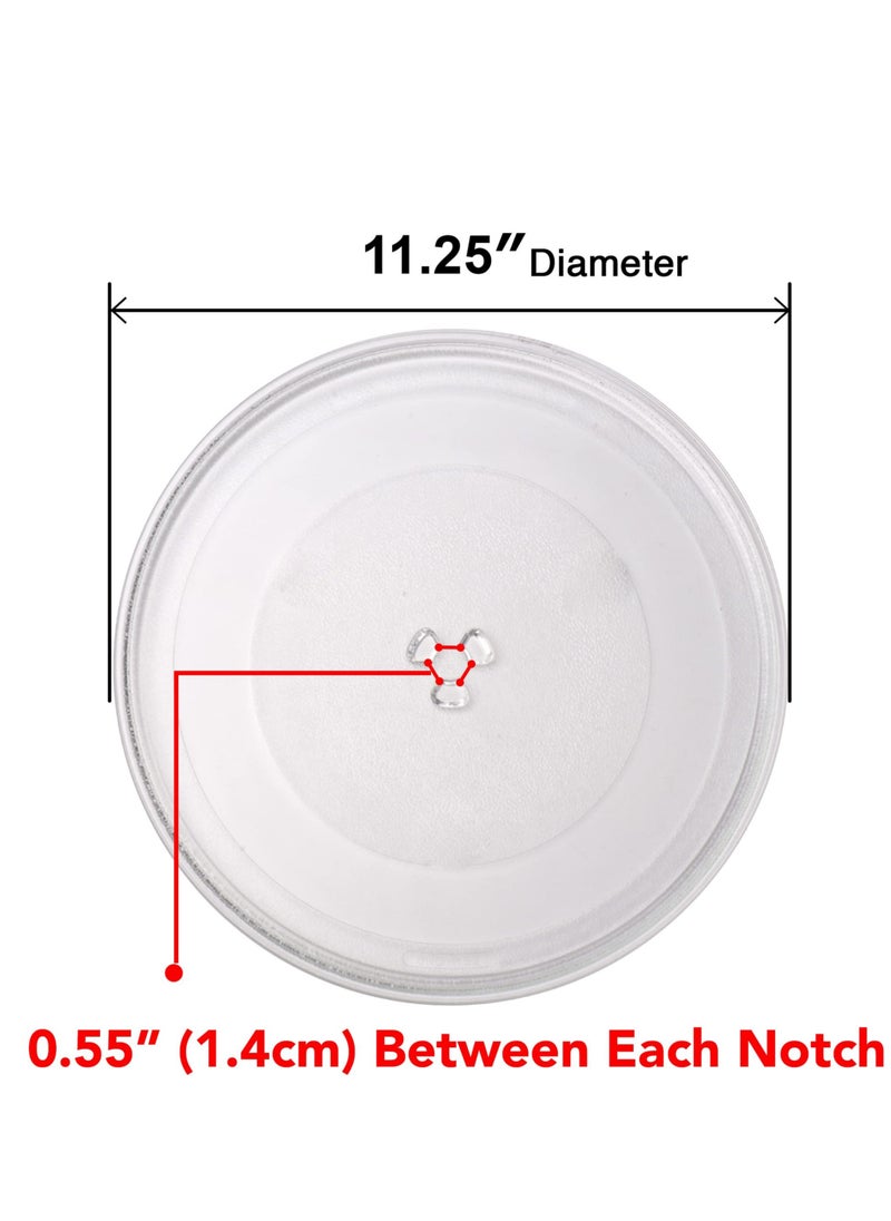 XiuWoo Microwave Replacement Glass Tray Fit 11.25 inch / 28.5cm  - Image 3