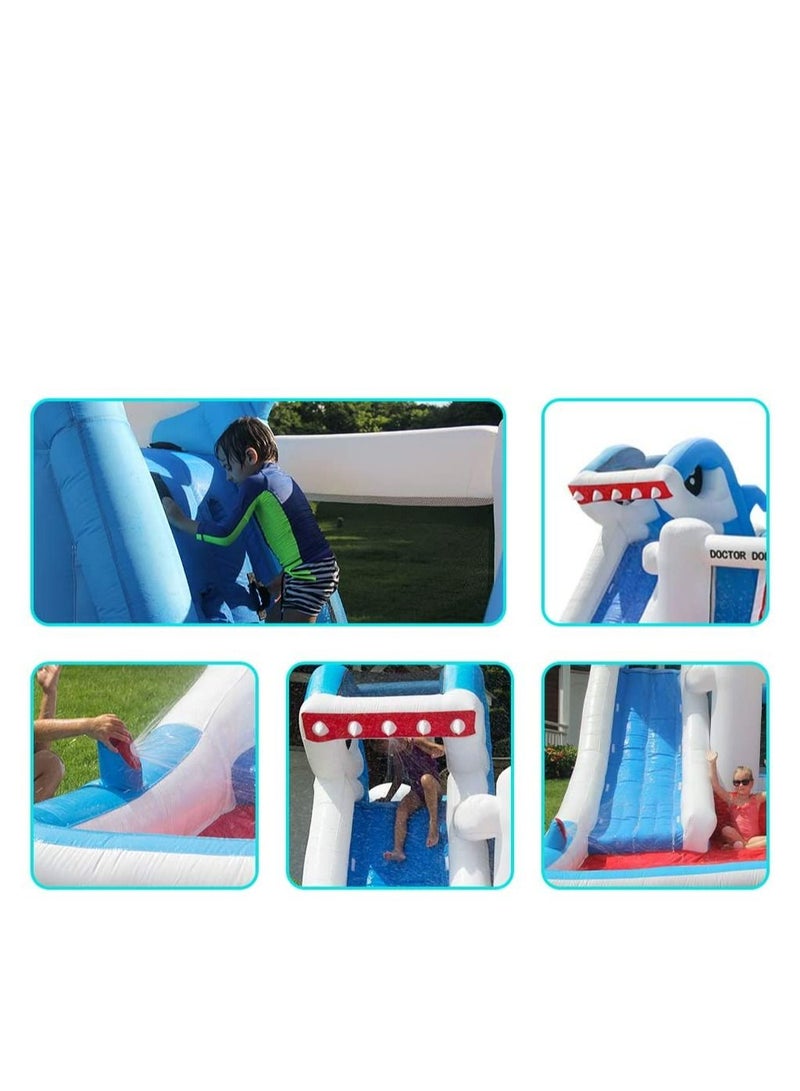 GT-Wheel Shark Design Inflatable Water Slide For Children ( Big Shark) - Image 5