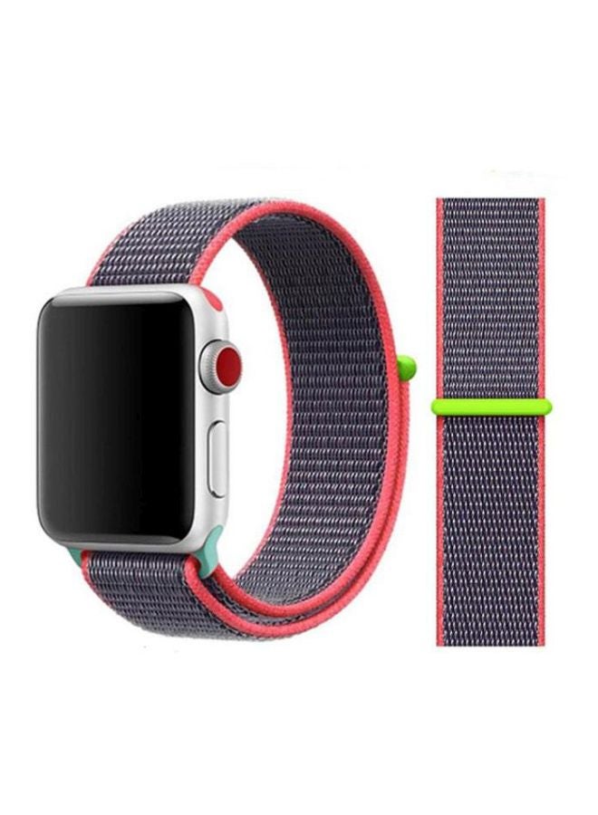 Replacement Band For Apple Watch 42/44 mm Grey/Pink - Image 2