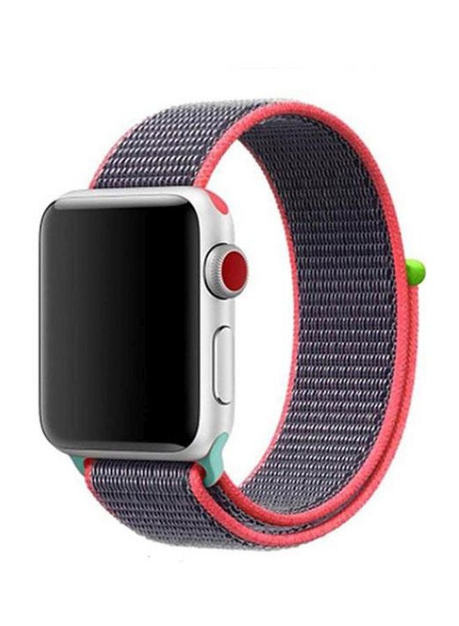 Replacement Band For Apple Watch 42/44 mm Grey/Pink - Image 1