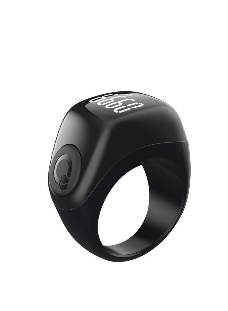 iQIBLA Smart Zikr flex advance Ring Black 3 SIZE COMPATIBLE 22/20/18 22MM - Image 1