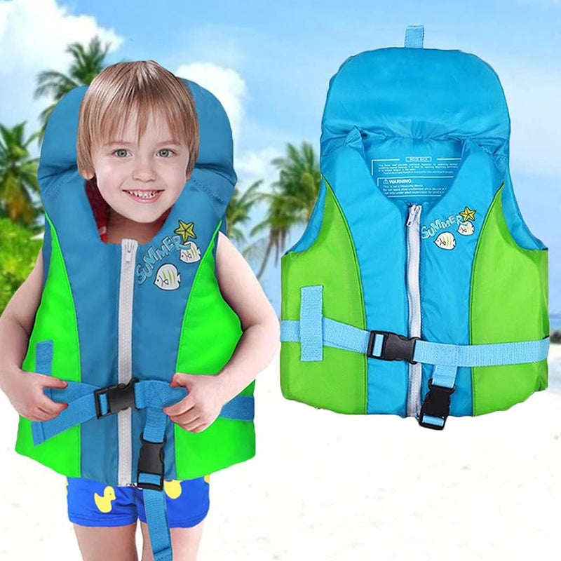 klarako Swim Trainer Vest with Head Supportive, Adjustable Safety Strap , Kids swim vest, L, Up to 36 lbs - Image 2