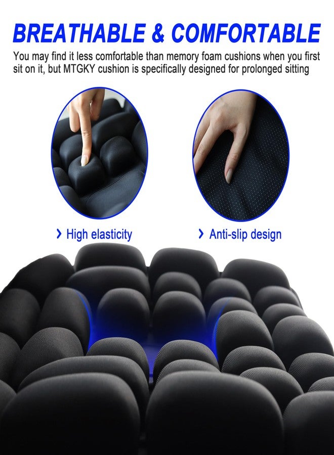 MTGKY Sondor Travel Cushion,Portable & Adjustable Airplane seat Cushion for Long Flights,Inflatable Cushion for Wheelchair, Travel,Driving - Image 2