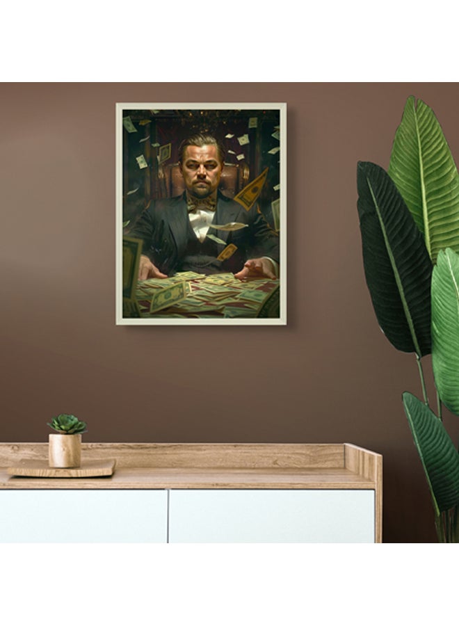 آرت دیکور  ديكور فني مؤطر بطباعة صورة فنية جميلة لليوناردو دي كابريو فن البوب ​​غاتسبي العظيم - عمل فني مشهور لديكور الحائط في المنزل، وغرفة المعيشة، والمكتب - Image 3