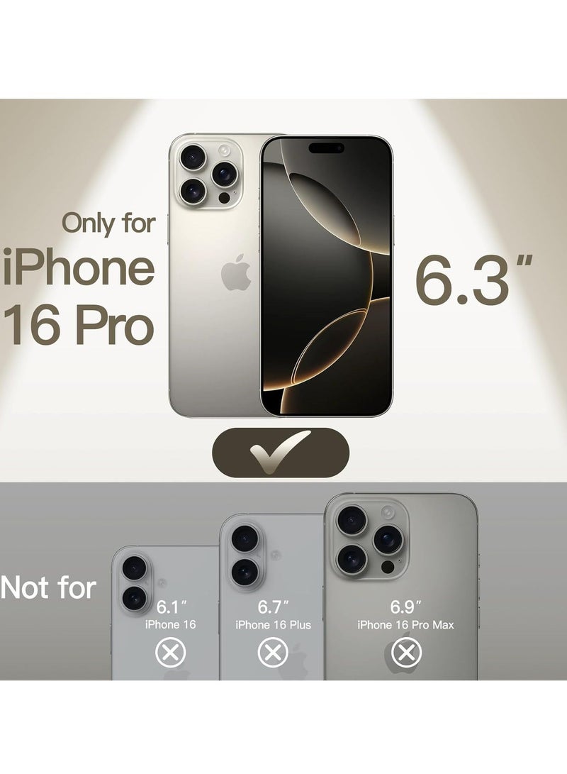 MUNTAQI Ultra Slim (0.35mm Thin) Case for iPhone 16 Pro 6.3 Inch – Camera Lens Full Protection, Lightweight Matte Finish PP Hard Minimalist Cover (Natural Titanium) | Anti-Fingerprint & Non-Yellowing - Image 2