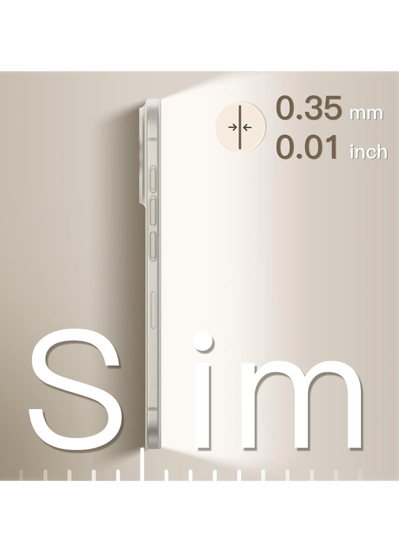 MUNTAQI Ultra Slim (0.35mm Thin) Case for iPhone 16 Pro 6.3 Inch – Camera Lens Full Protection, Lightweight Matte Finish PP Hard Minimalist Cover (Natural Titanium) | Anti-Fingerprint & Non-Yellowing - Image 3