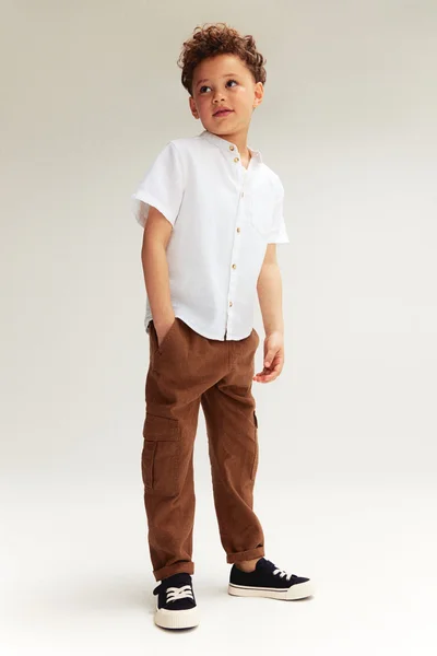 H&M Linen-blend grandad shirt