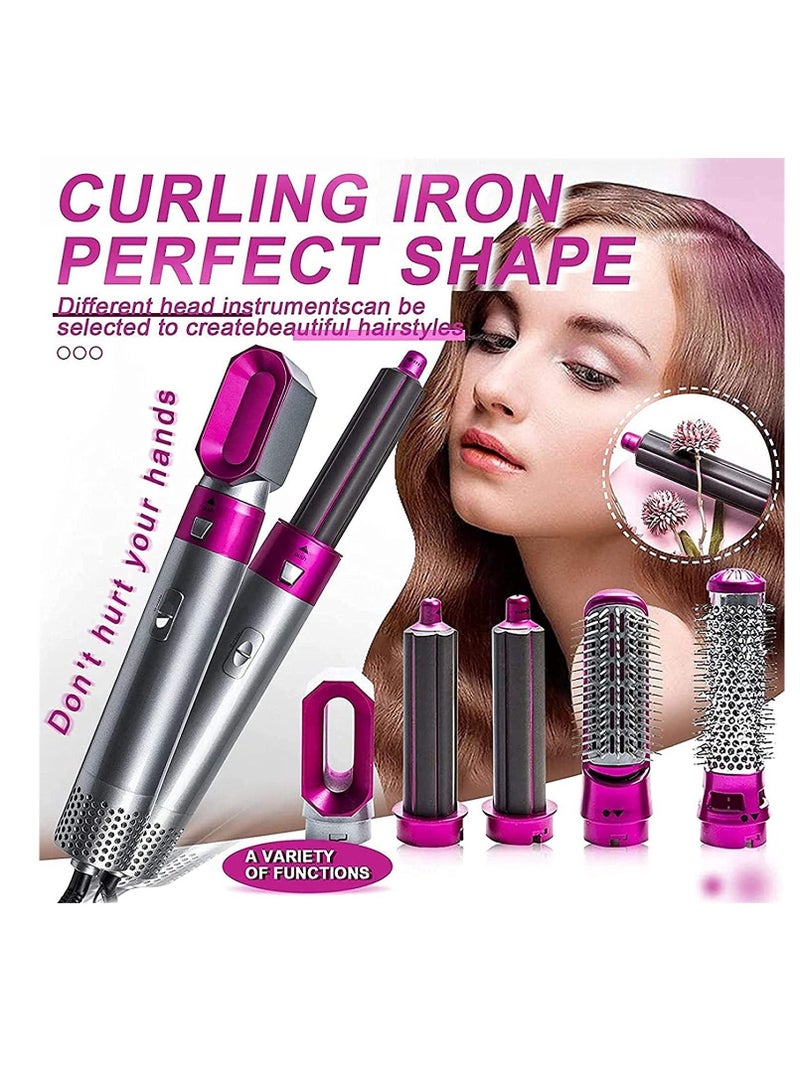 ELTRAZONE 5 in 1 one-step hair dryer and volumizer hot air brush for Straightening Curling Drying - Image 1