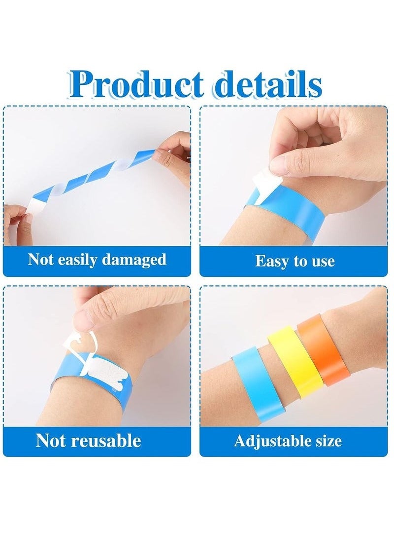Generic 600 Pack Paper Neon Wristbands, Neon Colourful Hand Bands, Waterproof Lightweight Wrist Straps for Music Festivals Concerts Events Bars  - Image 3