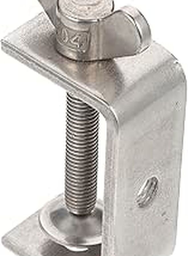 Heavy Duty Stainless Steel C Clamp 47mm Wide Jaw for Woodworking and Pipe Clamping - Image 1