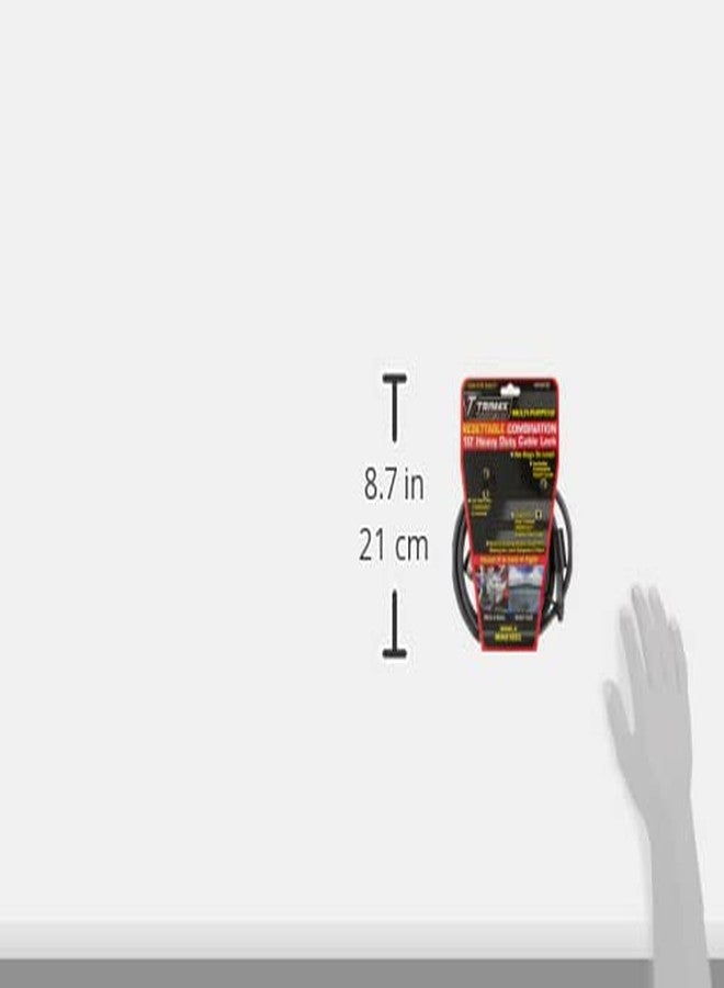 Trimax MAG10SC 10ft Combination Cable Lock - Image 3
