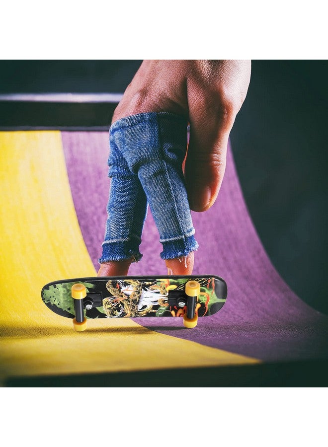 Zhanmai 36 Pieces Mini Finger Skateboard Toy Skateboard Finger Boards with Double Sided Pattern Creative Fingertip Movement Toys for Birthday Goodie Bag Stuffers - Image 5