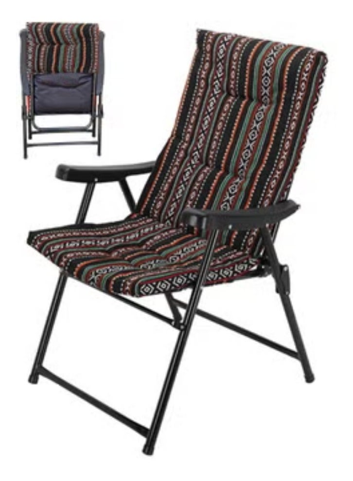 SMART HOME High Quality Padded Lightweight High Back Folding Camping Chair for Outdoor Beach Camping and Trekking - Image 1