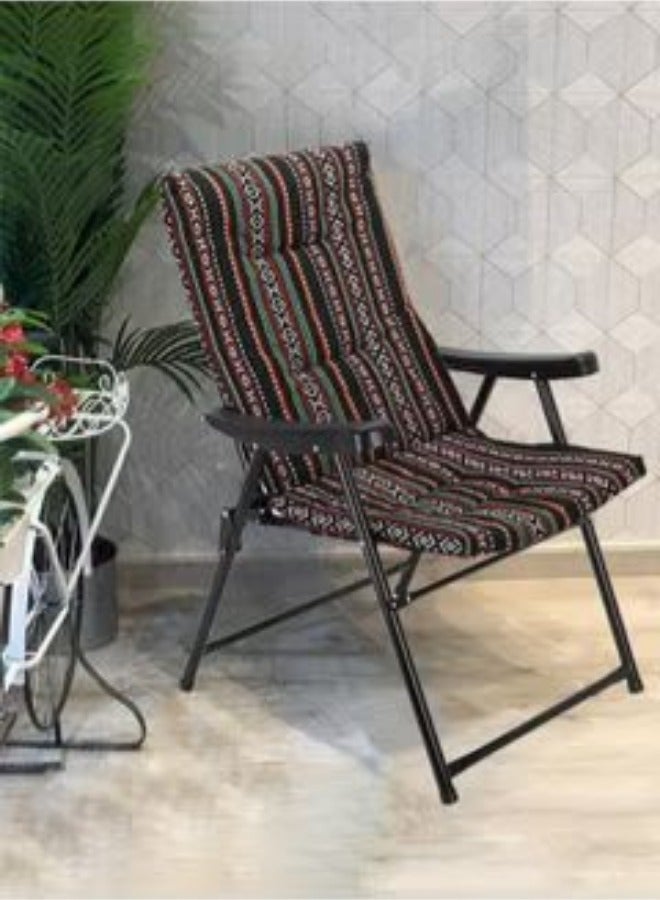 SMART HOME High Quality Padded Lightweight High Back Folding Camping Chair for Outdoor Beach Camping and Trekking - Image 3