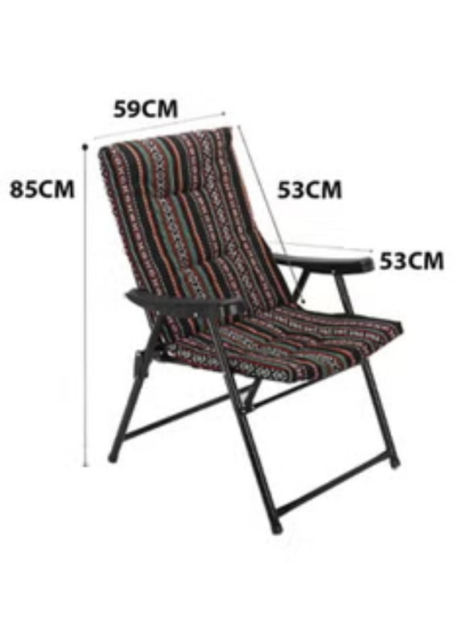 SMART HOME High Quality Padded Lightweight High Back Folding Camping Chair for Outdoor Beach Camping and Trekking - Image 4