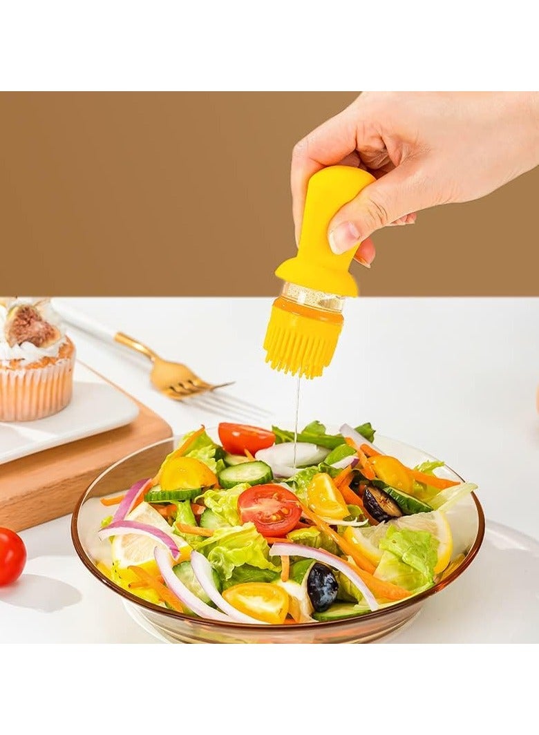 2 in 1 Glass Oil Dispenser Bottle, Oil Dropper With Silicone Brush 630 ml (Assorted Color) - Image 3