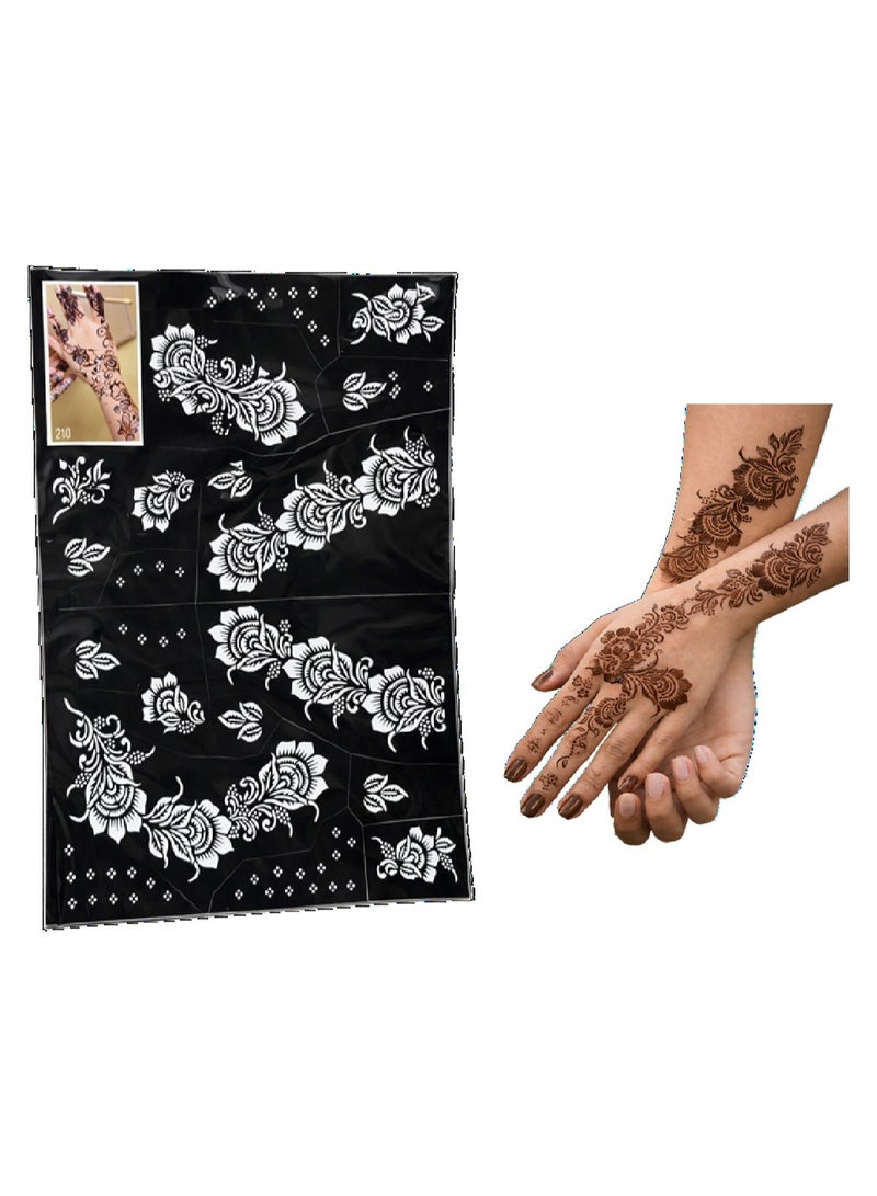 ملصقات تصميم الحناء لليدين والقدمين للعيد | حفلات الزفاف | اليوم الوطني السعودي والمناسبات الأخرى