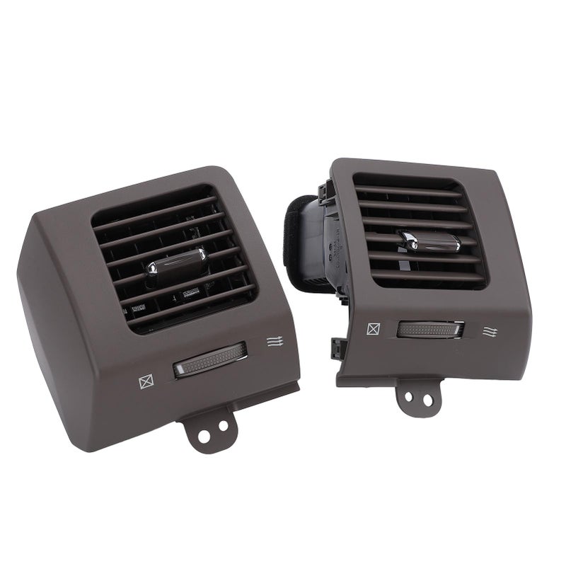 1 Pair Car Air Vent Outlet Improved Air Flow Driver and Passenger Side Dashboard AC Air Vent for Prado J120 2002 to 2009 Grey - Image 2