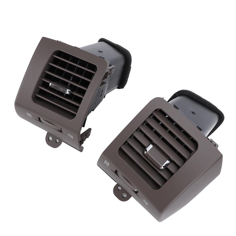 1 Pair Car Air Vent Outlet Improved Air Flow Driver and Passenger Side Dashboard AC Air Vent for Prado J120 2002 to 2009 Grey - Image 4