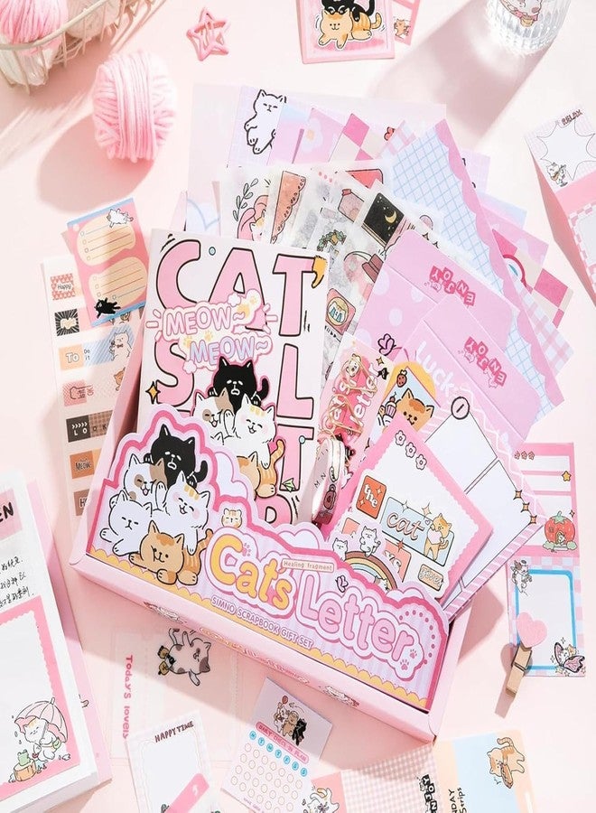 VOLDOT 346pcs Vintage Self Adhesive Scrapbook Stickers Pack for Art Journaling Bullet Junk Journal Planners DIY Paper Stickers Craft Kits Notebook Collage (Cats Letter Scrapbook),18 cm - Image 5