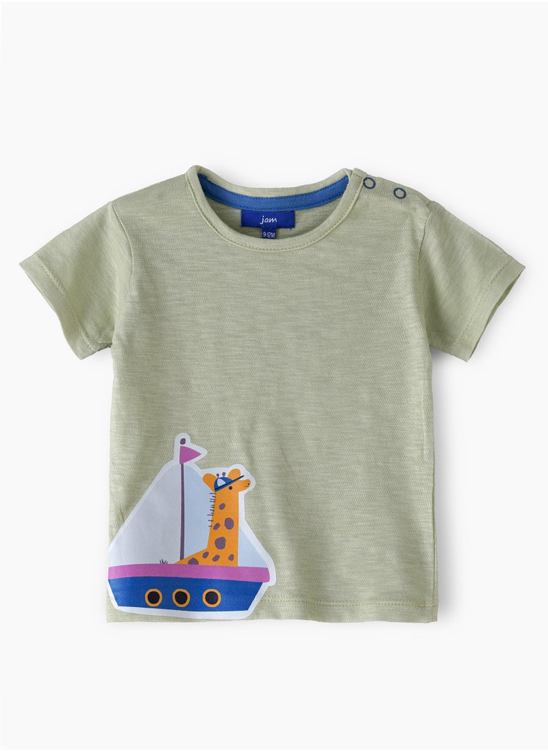 JAM Boys' Short-Sleeve Cotton Tees for Spring & Summer | Playful Prints  - Image 1