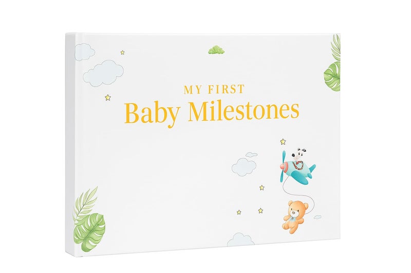 Comfyanno Tiny Trees Baby Milestone Gift Set - Premium Gifts and Keepsake Box - Milestone Cards, Closet Dividers, Welcome Plaque and Sleep Sign - Perfect New Born Baby Gifts for Parents - Image 1