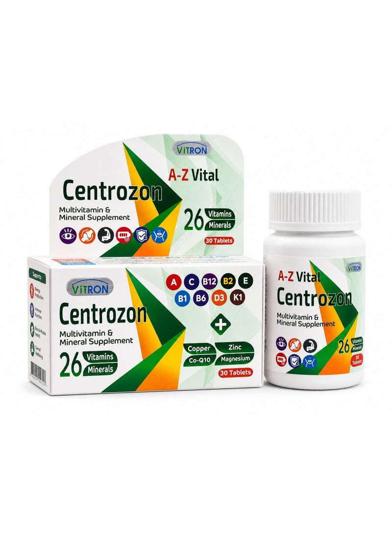 Centrozon Multivitamin & Mineral Supplement 30 Tablets