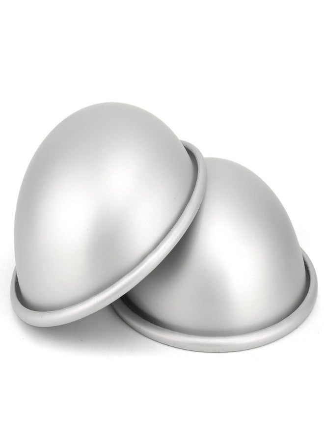 Cayanmydery 5 Inch Dome Cake Pan, 2 PCS Football Cake Pan, Hemisphere Cake Mold, 3D Soccer Cake Pan, Aluminum Cake Decorating Mold Nonstick Baking Tool - Image 4
