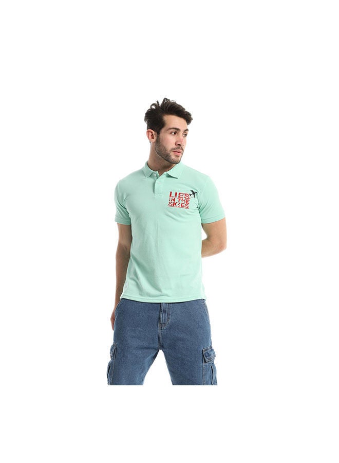 Andora Casual Printed Polo Neck Polo - Image 1