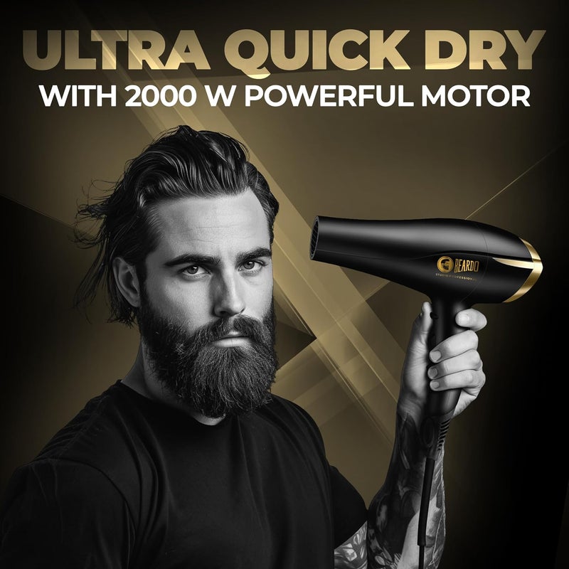 Beardo Tornado Hair Dryer for Men - Black - Image 2