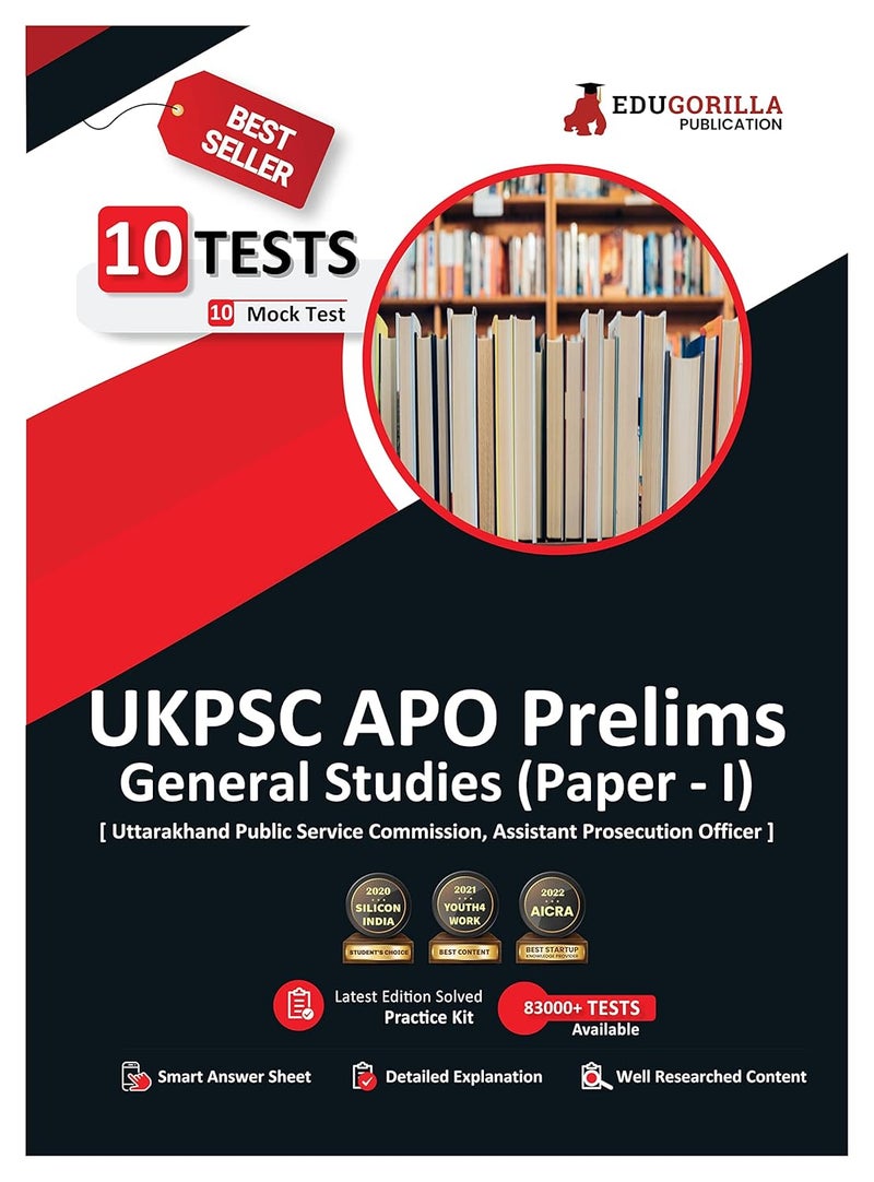 UKPSC APO Prelims Assistant Prosecution Officer (Paper - 1) Book 2024 (English Edition) - 10 Full Length Mock Tests (1000 Solved Questions) with Free Access to Online Tests  - Image 1