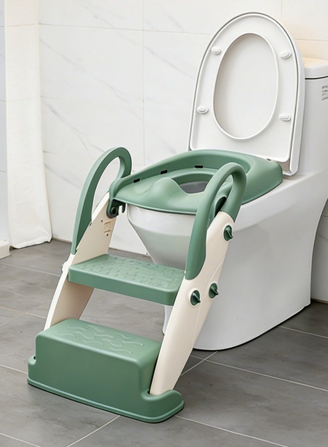 Aissiora Children's step stool Children's toilet ladder Toilet training seat Washbasin step stool - Image 1