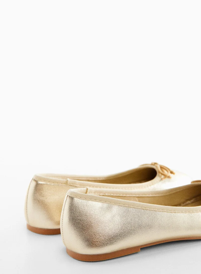 MANGO Kids Slip On Ballerinas