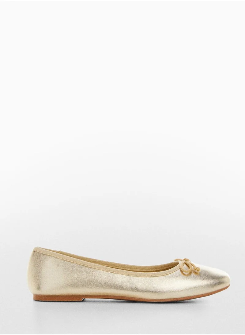 MANGO Kids Slip On Ballerinas