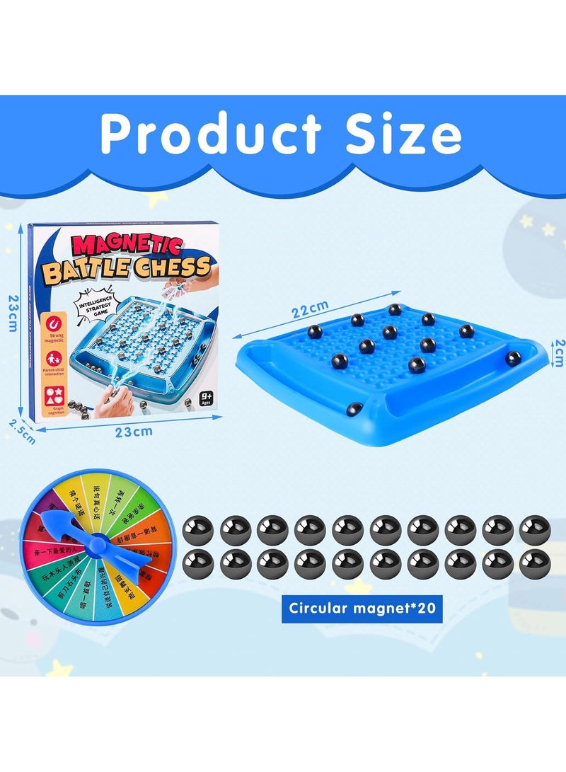 Magnetic Battle Chess Game – 20-Piece Strategy Board with Strong Magnets – Family Fun Game for Kids & Adults – Durable Build - Image 3