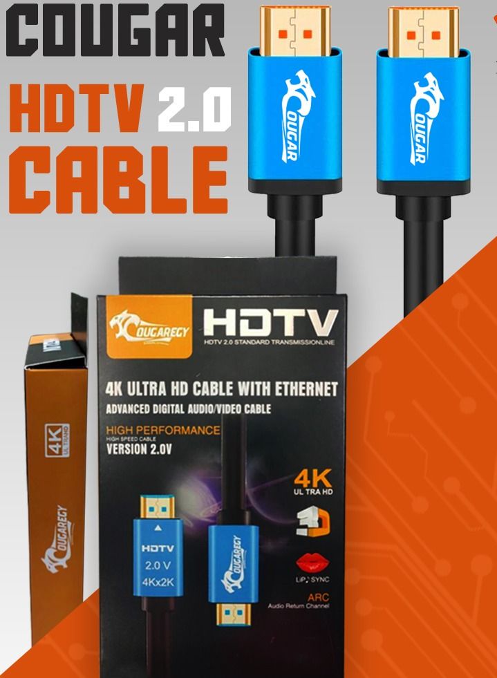 Cougar Gold Plated 4k HDMI Cable length 15m - Image 3