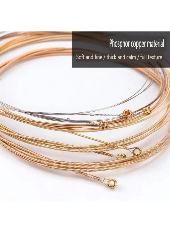 ELIXIR 6-piece Guitar String Set, Elixir Phosphor Bronze Coated String Kit for Folk Guitar, Model 11-52  - Image 3