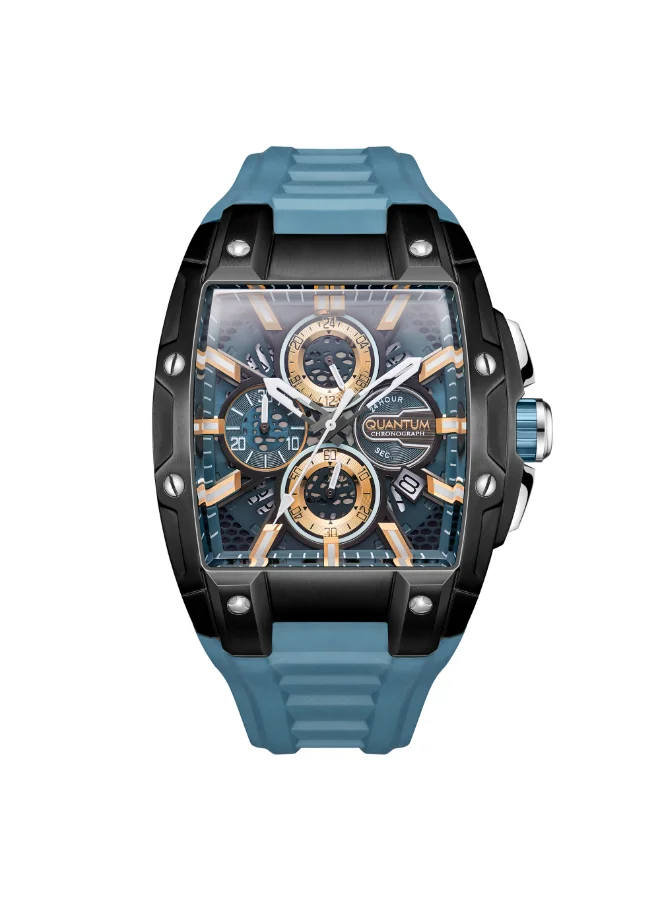Quantum Men's Silicone Chronograph Watch HNG1161.675 - 43 mm