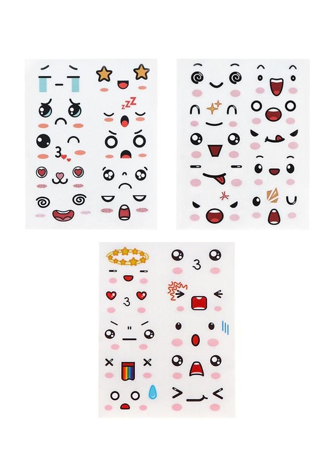 Generic - 30 PCS Cartoon Emoji Bag Stickers Suit, Cute Funny Memes PVC Waterproof Hand Ledger Decorative Material Animation Sticker, DIY Suitcase Bike Guitar Stickers - Image 1