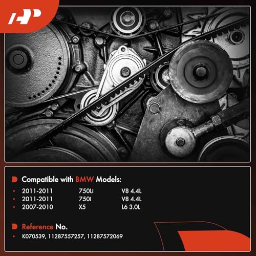 A-Premium APremium Serpentine Belt 5396 In For BMW F04 Series 750i 750Li 2011 44L E70 Series X5 20072010 30L - Image 3