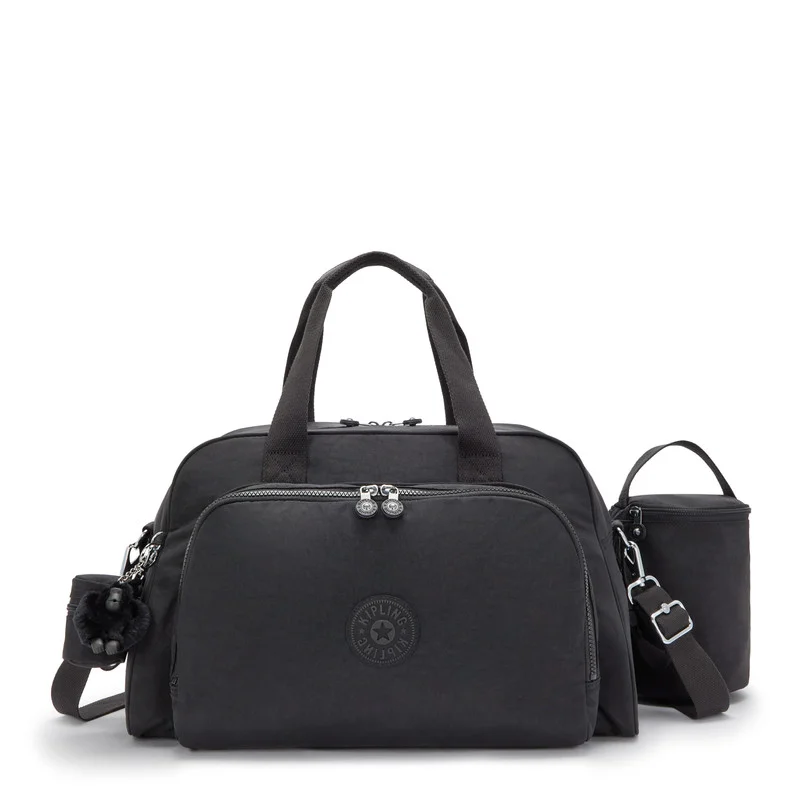 Kipling Camama Baby Bag with Changing Mat Black Noir