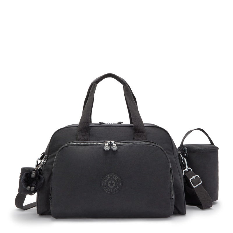 kipling Camama Baby Bag with Changing Mat Black Noir - Image 1