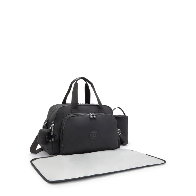Kipling Camama Baby Bag with Changing Mat Black Noir