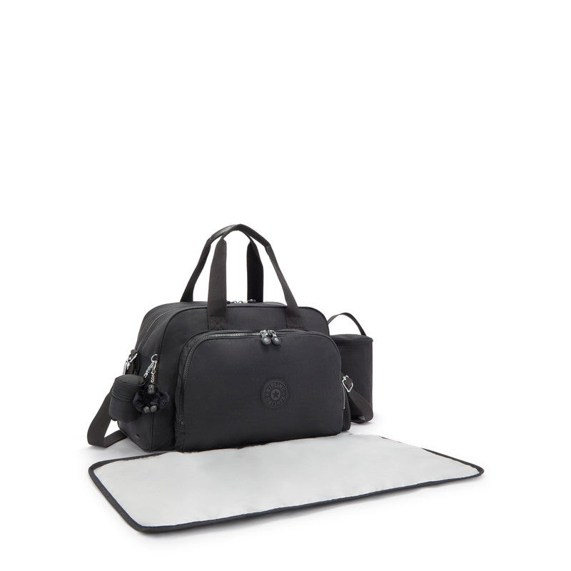 kipling Camama Baby Bag with Changing Mat Black Noir - Image 2