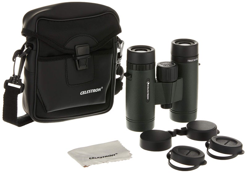 Celestron Celestron – TrailSeeker 10x32 Binocular – Fully Multi-Coated Optics – Compact Outdoor and Birding Binoculars for Adults – Phase and Dielectric Coated BaK-4 Prisms – 6.5 Close Focus  - Image 1