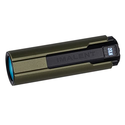 IMALENT مصباح يدوي IMALENT LD70 EDC، 4000 لومن، مصابيح قوية ومضغوطة مع LED CREE XHP70.2، مصباح يدوي قابل لإعادة الشحن للتخييم والمشي (أخضر) - Image 1