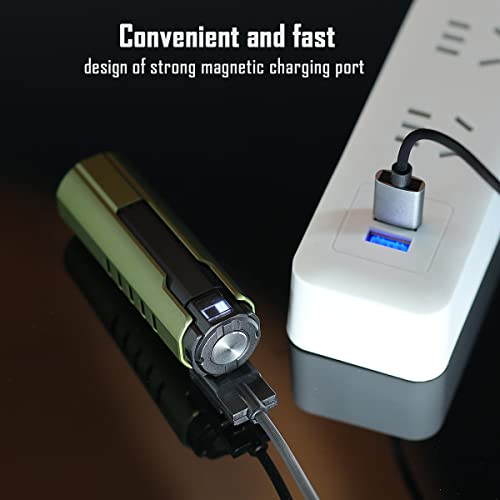 IMALENT مصباح يدوي IMALENT LD70 EDC، 4000 لومن، مصابيح قوية ومضغوطة مع LED CREE XHP70.2، مصباح يدوي قابل لإعادة الشحن للتخييم والمشي (أخضر) - Image 4